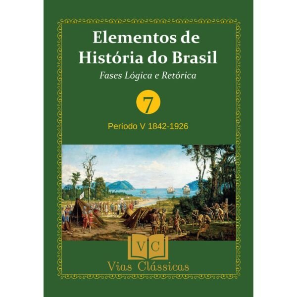 Capa do livro "Elementos História do Brasil", de Cláudio Maria Thomás, módulo 7.