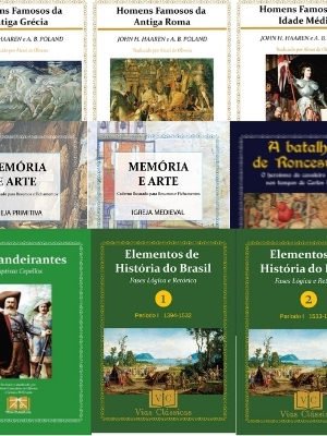 Capas dos títulos da Coleção História Ouro