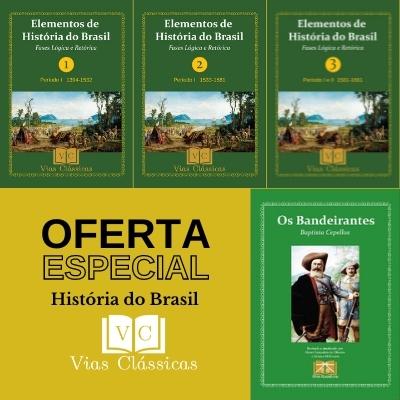 Capas da coleção "História do Brasil"